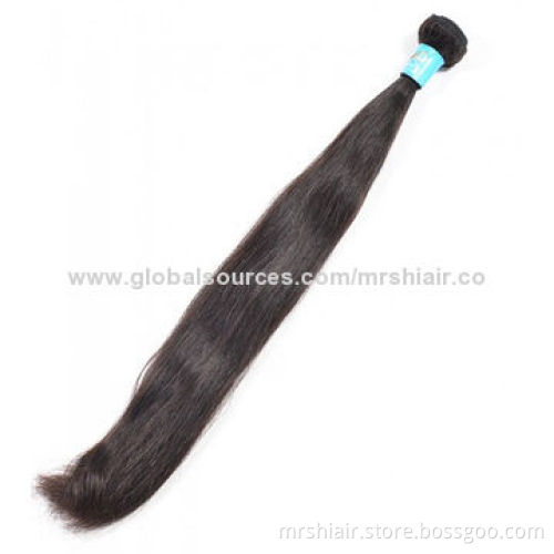 20-inch Unprocessed Natural Color Silk Straight Indian Virgin Hair Extensions